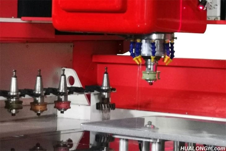 Tool Change of Stone CNC Fabrication Center