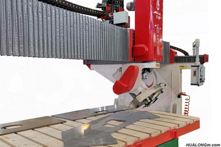Chamfering by Stone Slab cutting machine