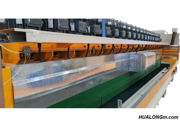 Back view of Granite Line Polishing Machine